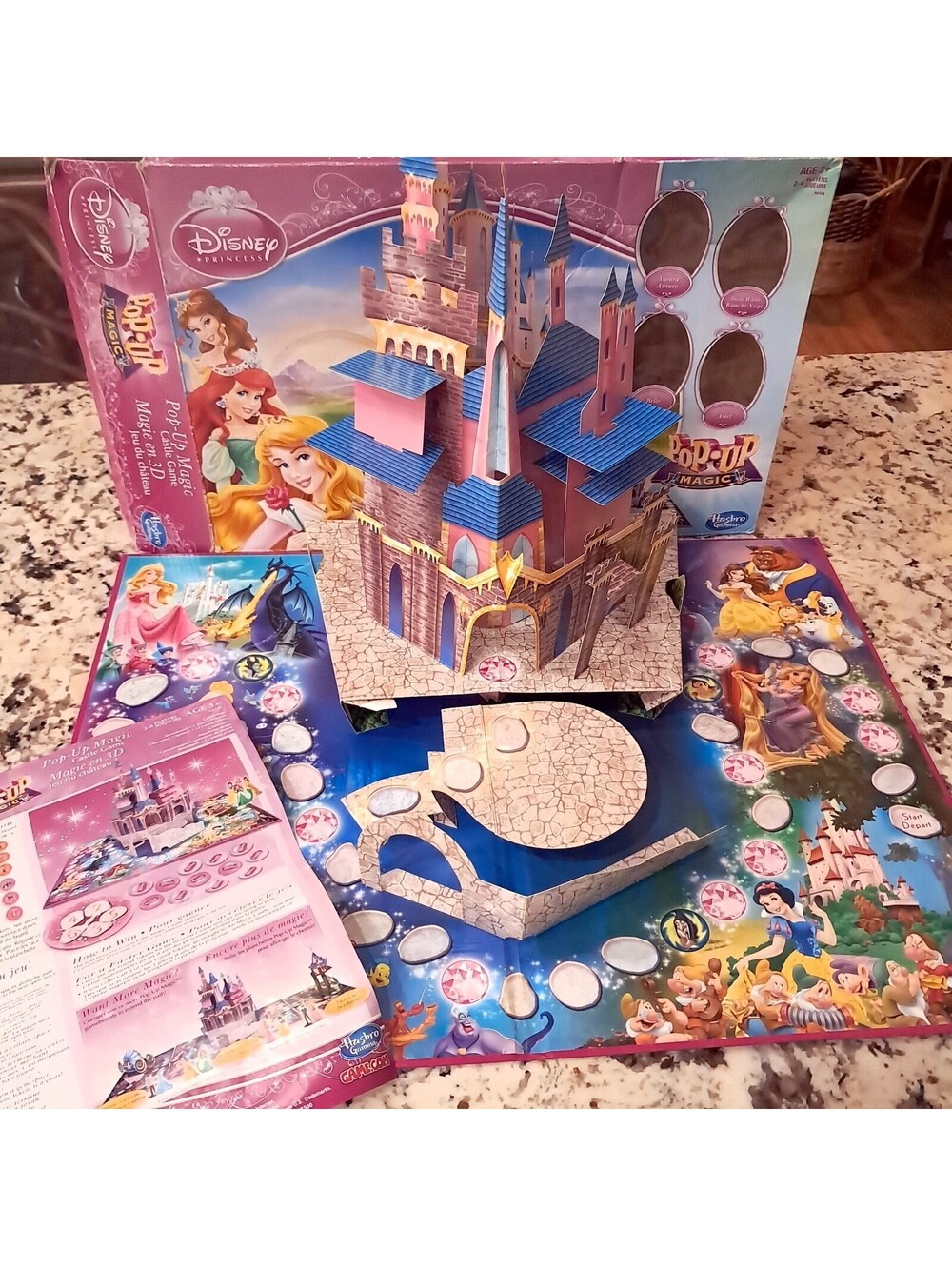 Disney Princess Pop Up Magic Castle Board Game board w/ box replacement ONLY